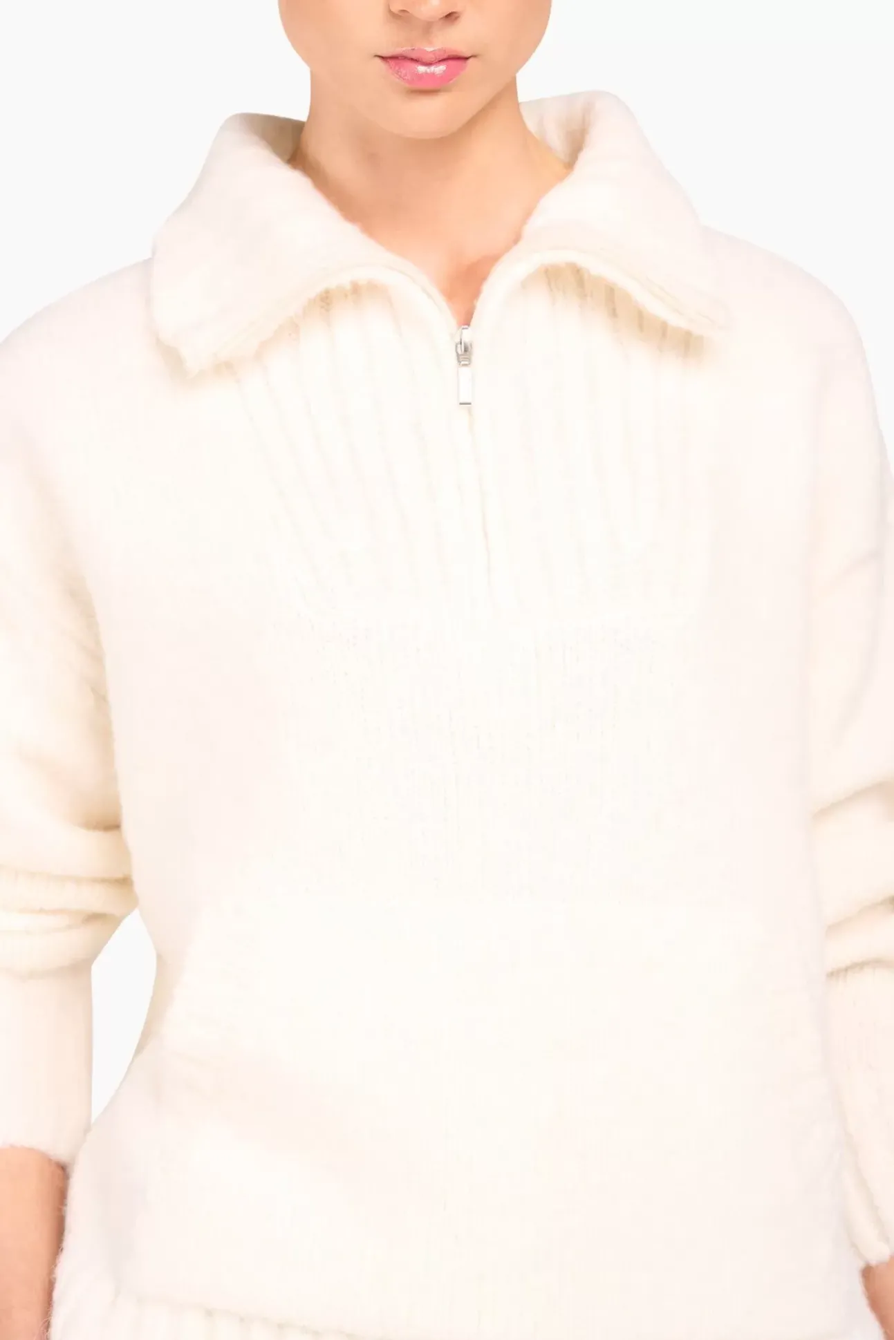JANICE Sweaters & Truien^Trui Dames Merino Wol Abel Off White