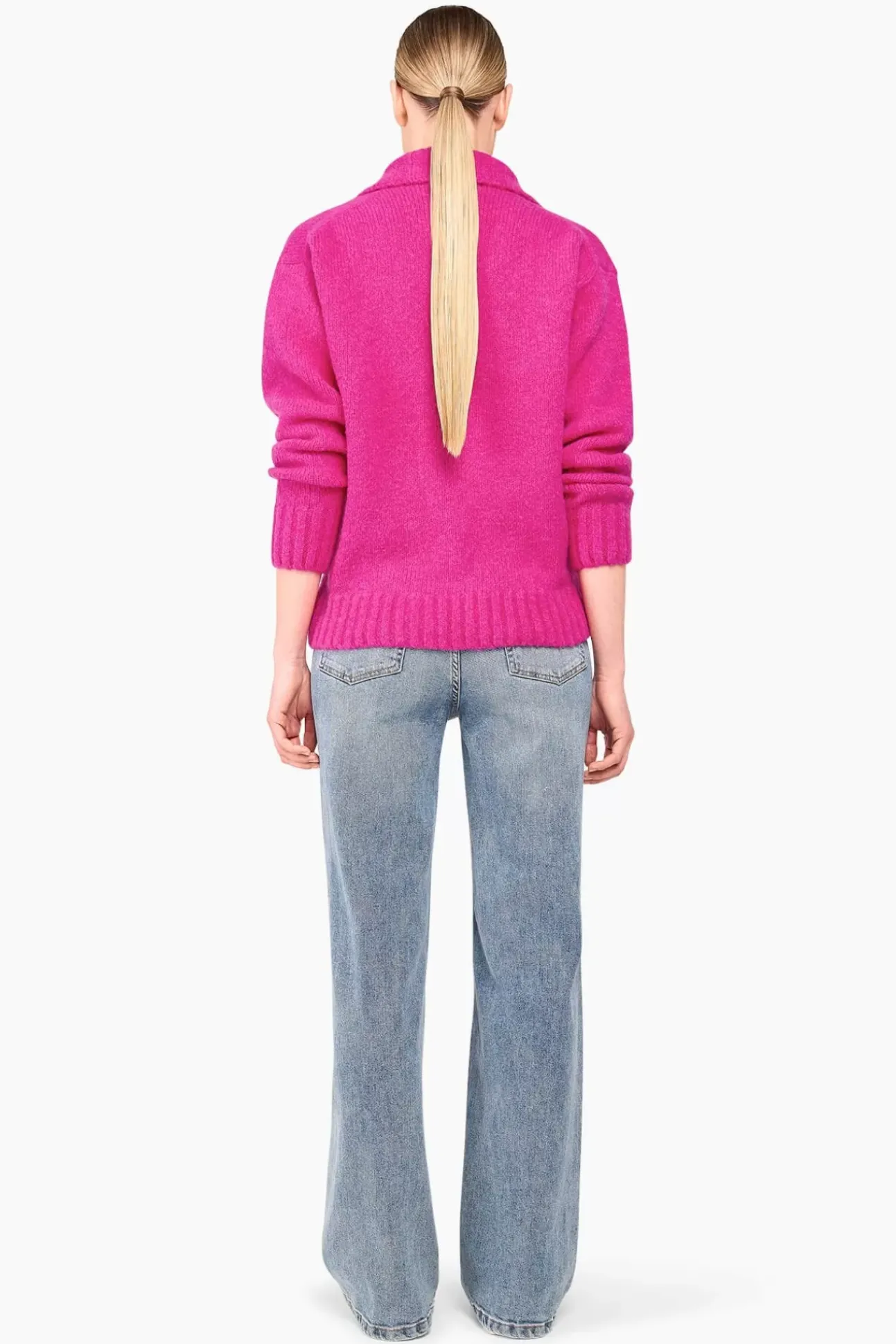 JANICE Sweaters & Truien^Trui Dames Merino Wol Abel Roze