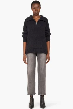 JANICE Sweaters & Truien^Trui Dames Merino Wol Abel Zwart