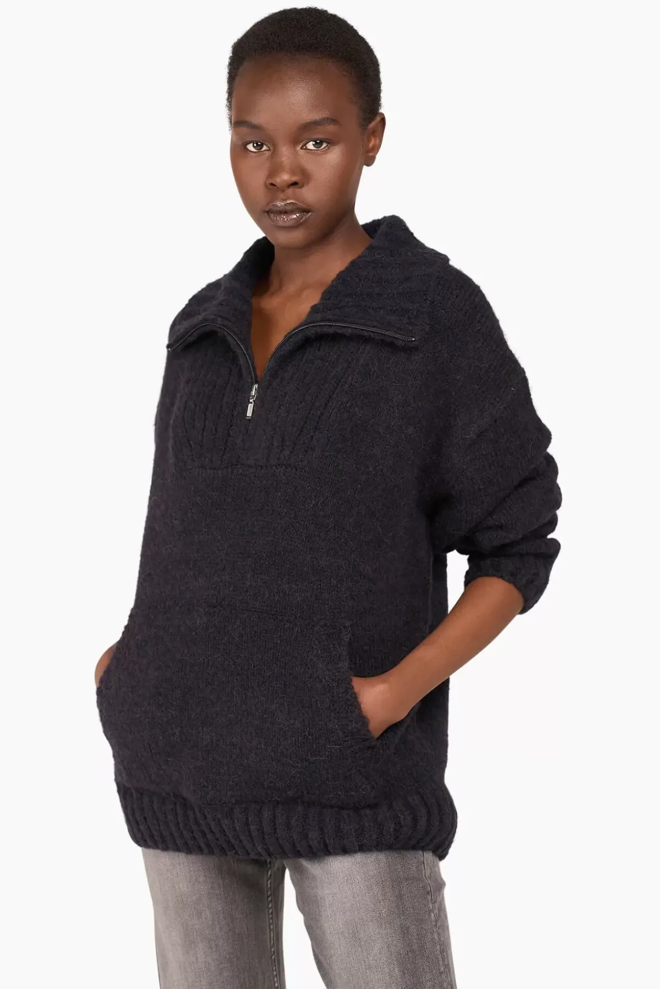 JANICE Sweaters & Truien^Trui Dames Merino Wol Abel Zwart