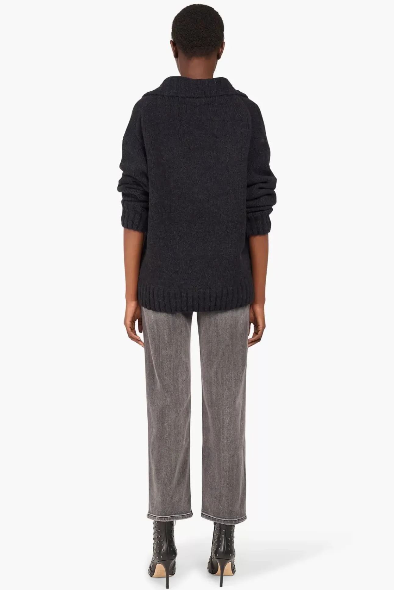 JANICE Sweaters & Truien^Trui Dames Merino Wol Abel Zwart