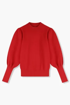 JANICE Sweaters & Truien^Trui Pof Mouw Jay Rood