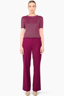 JANICE Sweaters & Truien^Truitje Dames Lurex Tyson Burgundy