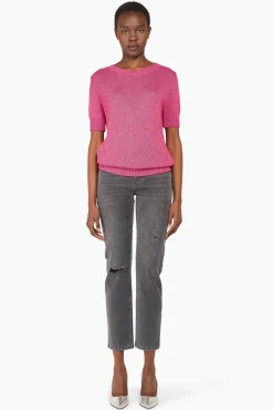 JANICE Sweaters & Truien^Truitje Dames Lurex Tyson Roze