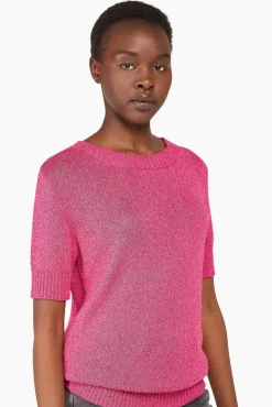 JANICE Sweaters & Truien^Truitje Dames Lurex Tyson Roze
