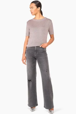 JANICE Sweaters & Truien^Truitje Dames Lurex Tyson Zilver