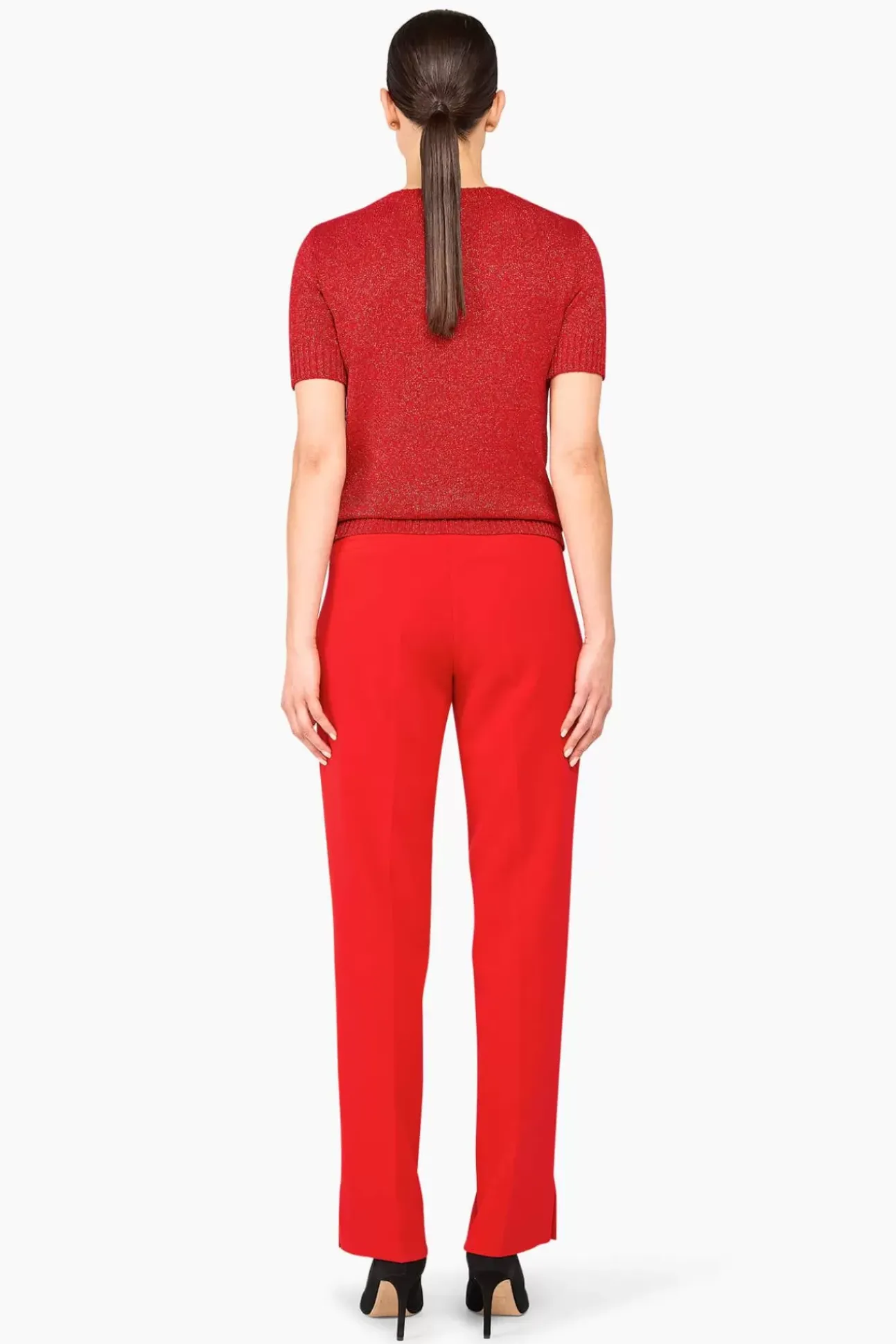 JANICE Sweaters & Truien^Truitje Lurex Tyson Rood