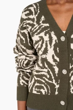 JANICE Vesten^Vest Gebreid Cruz Tijger Print