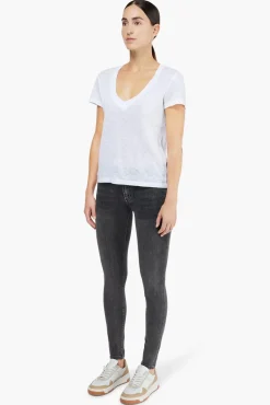 JANICE T-Shirts^Wit Linnen Dames T-Shirt Lee White