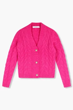 JANICE Vesten^Wollen Vest Dames Brooklyn Roze