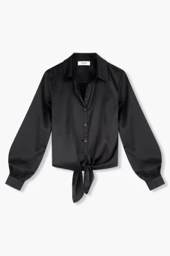 JANICE Blouses^Zijden Blouse Dames Bobby Zwart