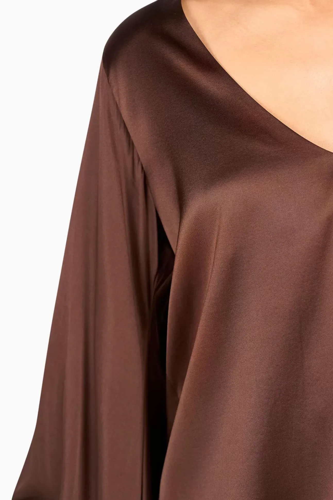 JANICE Blouses^Zijden Blouse Dames Tristan Bruin