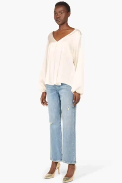 JANICE Blouses^Zijden Blouse Dames Tristan Off White