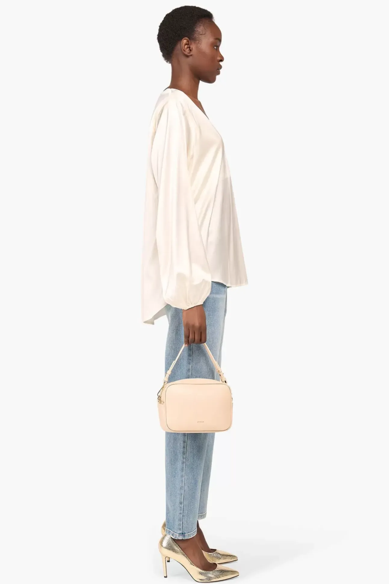 JANICE Blouses^Zijden Blouse Dames Tristan Off White