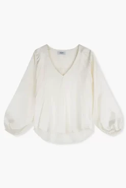 JANICE Blouses^Zijden Blouse Dames Tristan Off White