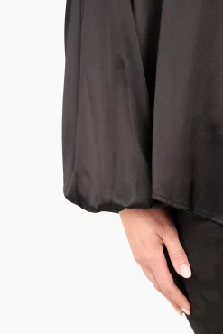 JANICE Blouses^Zijden Blouse Dames Tristan Zwart