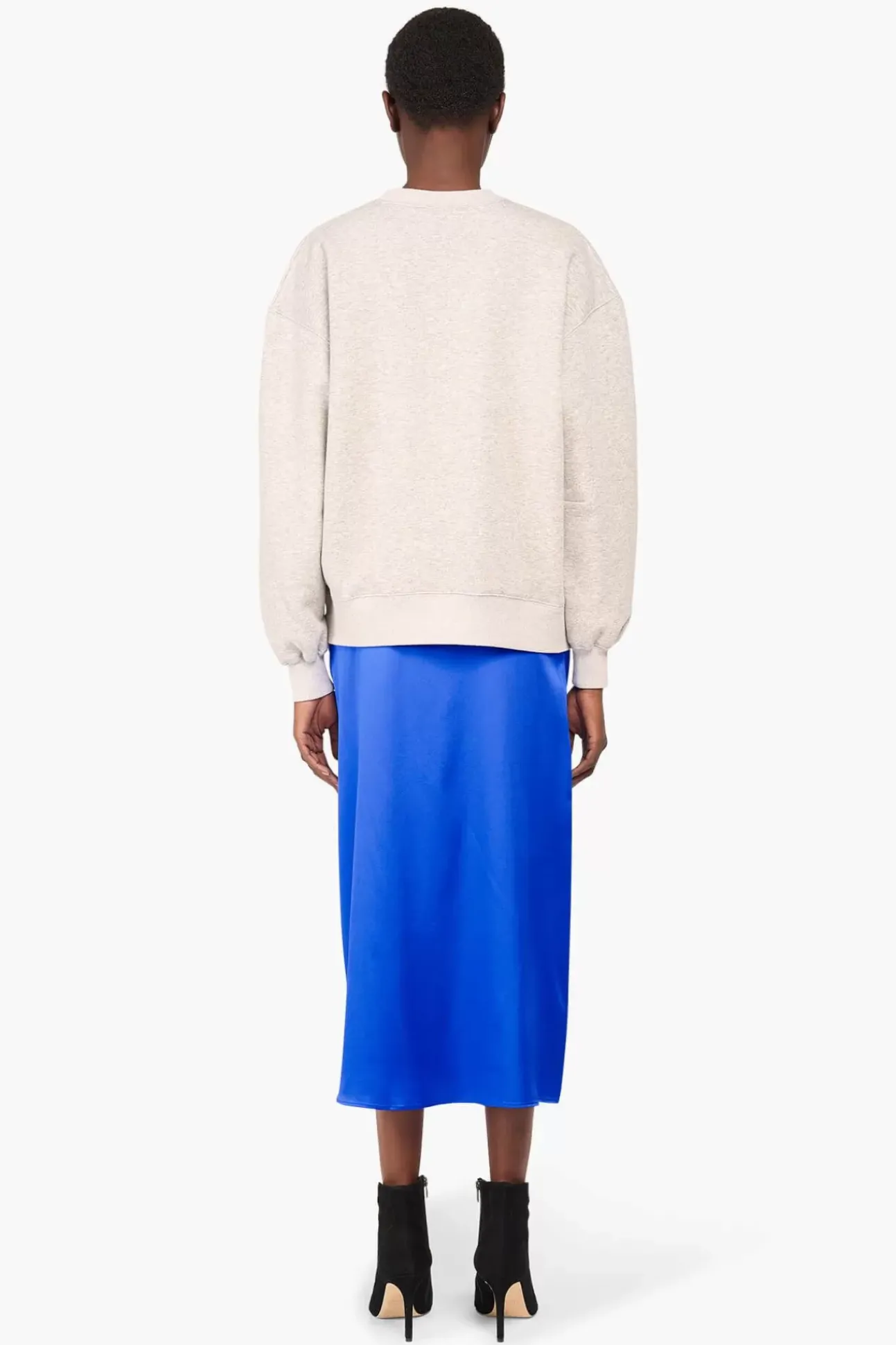 JANICE Rokken^Zijden Rok Stretch Marlon Blauw