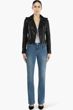 JANICE Jassen^Zwart Leren Bikerjack Otis Black